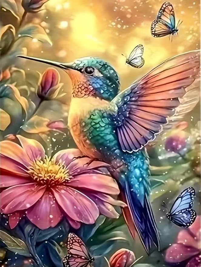 MYBISYMQQ Hummingbird Cross Stitch Kits by Unknown
