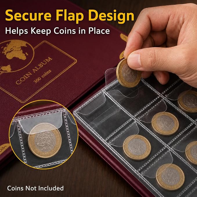 Coin Collection Supplies Holder Book - Image 3