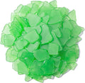 Keedolla Tumbled Sea Glass for Crafts - 40 OZ Green Frosted Seaglass Pieces for by Keedolla