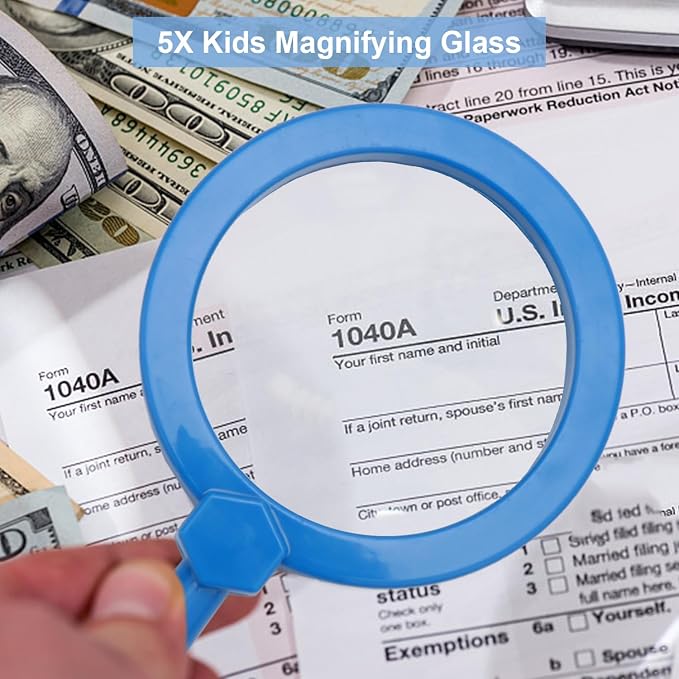Rongon Magnifying Glasses for Kids, Jumbo Magnifiers - Image 4