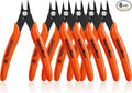 ValueMax Flush Cutters 6 Pack, 5" Micro Precision Side Cutter Pliers Spring-loaded, Small Diagonal Cutters for Jewelry Making, Electronics, Zip Ties, Model Craft