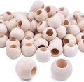 Jdesun 100 Pieces Wooden Beads, Natural Round Wood Loose Beads Wood Spacer 20mm by Jdesun