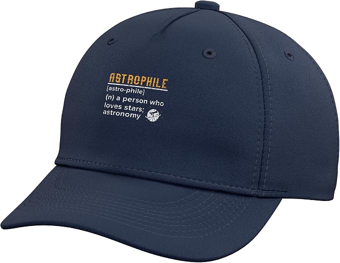 Astrophile Astronomy Astronomer Constellations Telescope Adjustable Baseball Hat by Unknown