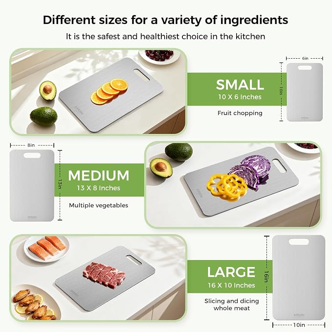 3 Piece Titanium Cutting Boards - Image 3