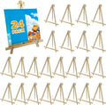 24 Pack 9 Inch Wood Easels, Table Top Easels by Unknown