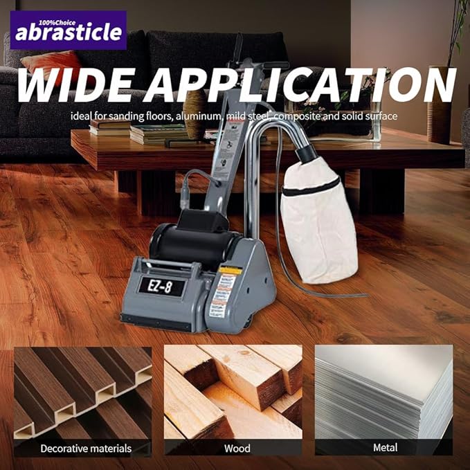 12 Packs 8 x 19 inch 36 Grit Cloth Floor Sanding Belts Ideal for Sanding Commercial and Residential Flooring