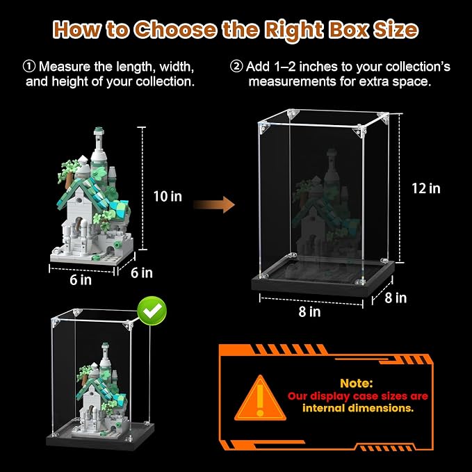 JUJOMAT Acrylic Display Case for Collectibles Clear Acrylic Display Box for - Image 3