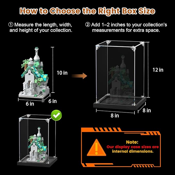 JUJOMAT Acrylic Display Case for Collectibles Clear Acrylic Display Box for - Image 3