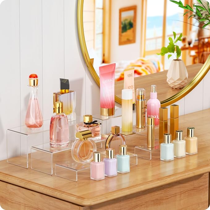 NIUBEE Acrylic Display Riser, Collectibles Display Stands Shelf - Image 3