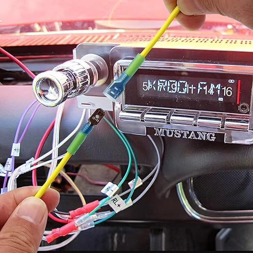 280Pcs Heat Shrink Spade Connector, Male and Female Spade Terminals Kit, Crimp Terminal Connectors, Quick Disconnect Connectors, Automotive Electrical Wire Connectors Kit (22-10 Gauge)