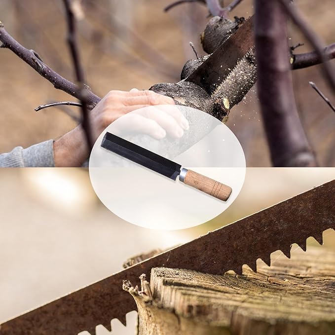 Metal File, Diamond Rhombic File as Efficient File Tools, Keep Pruning Saws, Knives, Axes Sharp, Multifunctional Sharpener, File, Tooth Saw Grinding Tool