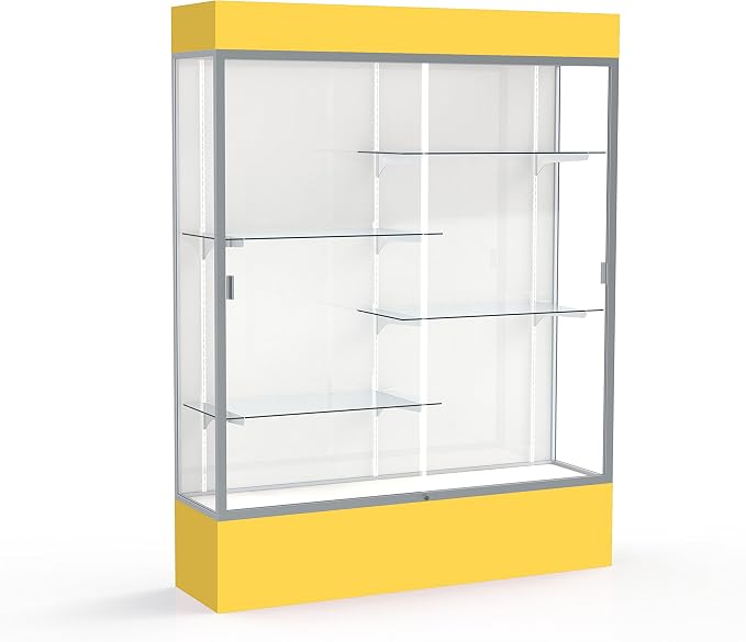 Waddell Spirit Lighted Floor Display Case, Satin Finish by WADDELL