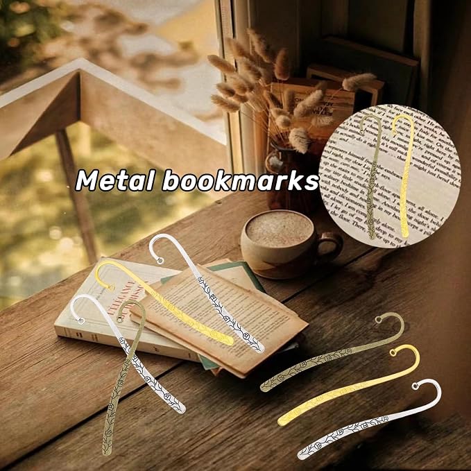 12 Pcs Beadable Bookmarks DIY Metal Blank Bar Bookmark - Image 6