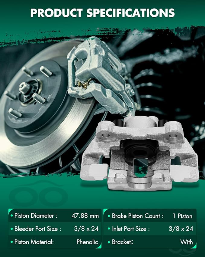 SCITOO 18B4818 18B4819 Disc Brake Calipers Assembly with Bracket Fit For Jeep Grand Cherokee 1999 2000 20001 2002 2003 2004
