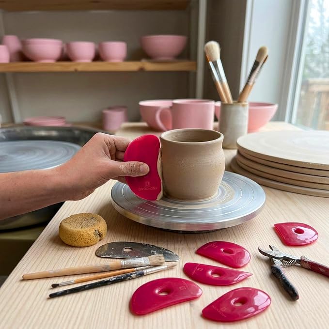 Diyoohomy 6pcs Soft Silicone Pottery Ribs - Image 6