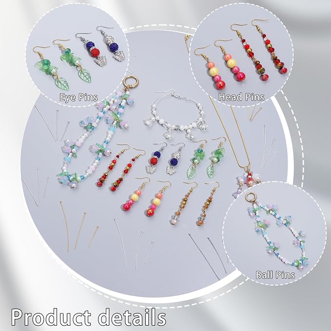 400 PCS 30mm 50mm 70mm Mixed Length Ball Pins - Image 5