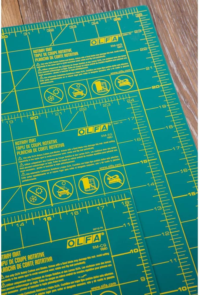 OLFA Gridded Cutting Mat 12"X18" - Image 4