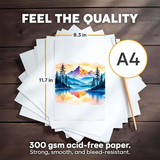 32 Sheets Watercolor Paper Pad - Image 2