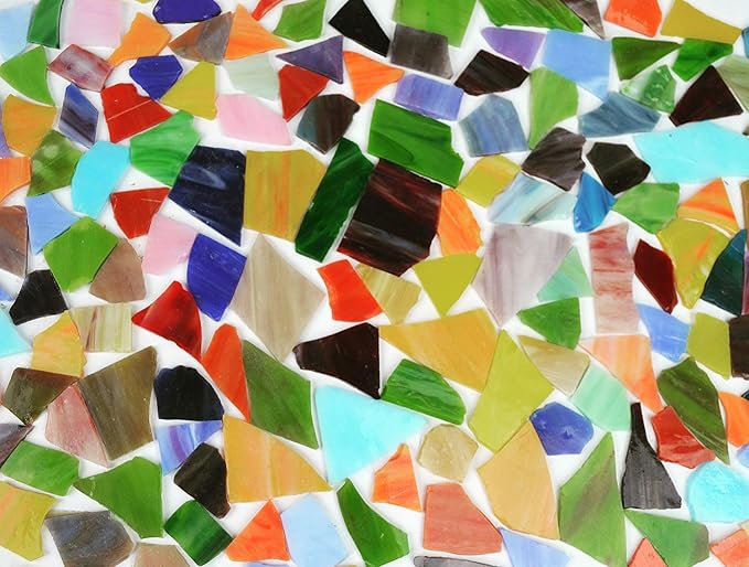 Lanyani Glass Mosaics Pieces Stained Glass, 1kg/35 Ounce - Image 4