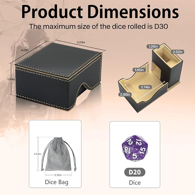 Dice Tower and Tray, Foldable Portable Dice Rolling Tower, Dice Roller Accessory - Image 5