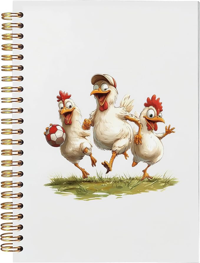 BitKan Funny Chickens Spiral Notebooks by bitkan