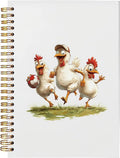 BitKan Funny Chickens Spiral Notebooks by bitkan