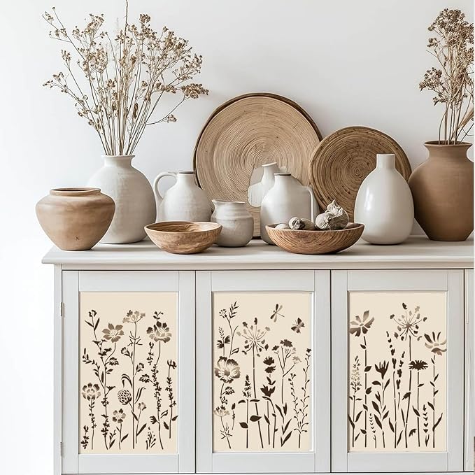 6-Piece Wildflower Stencil for Painting - Image 3