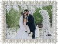 DIKAR 6x8 Wedding Picture Frame, Pearl Photo Frame by DIKAR