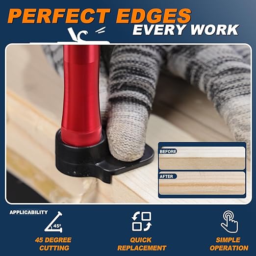 Metal Countersink Drill Bit Set 10-in-1 with Depth Stop, 4 Reversible Heads & Vertical Pilot Adjustable - Hex Shank & Phillips Bit for Hardened Steel/Woodworking, Hex Key & Chamfer Tool Includ