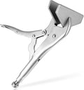 NATGAI 1 Pack 10 Inch Locking Sheet Metal Clamp, Welding Pliers with Adjustable Opening, Nickel Plated Carbon Steel Duckbill Locking Plier for Metalworking, Sheet Metal Bending and Clamping (1 Pack)