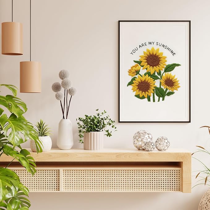 Nuberlic Sunflower Embroidery Kit - Image 3