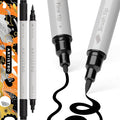 ARTISTRO 2 Black Dual-Tip Acrylic Paint Pens by ARTISTRO