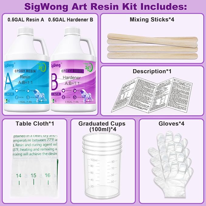 SigWong Epoxy Resin 1 Gallon - Image 6