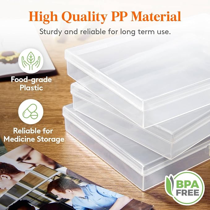 Lifewit 20 Pcs Photo Storage Box, Photo Albums 4x6 Pictures, Acid-Free - Image 5
