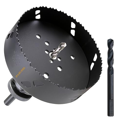 6-3/8 Inch Deep HSS Bi Metal Hole Saw Cutter with Arbor Cutting Depth 2.1” for Metal Thick Wood PVC Drywall Aluminum Big Slot New Sharp Teeth Heavy Duty Hole Saw Bit