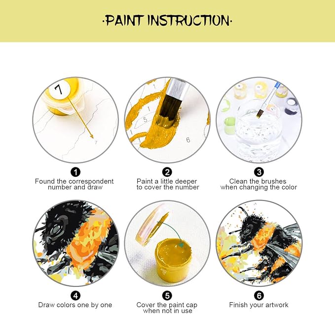 CHWGLFGG Paint by Numbers Kit for Adults Beginner, Wild Flowers Adult Paint by - Image 7