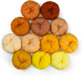 WONVOC 4.23 oz Needle Felting Wool, 10g per Color, 12 Colors Roving Yarn by wonvoc