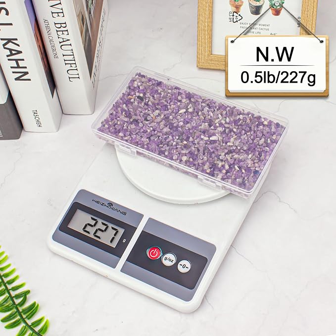 0.5 Lb/230g Amethyst Crystal Chips Bulk Tumbled Crushed Stones 3-5mm, Natural - Image 9