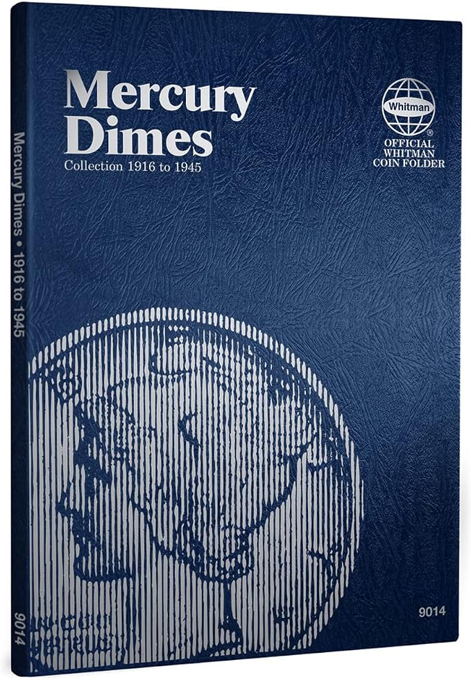 Whitman US Dime Folder Set Mercury and Roosevelt 1916 to Present Day #’s 9014 - Image 2