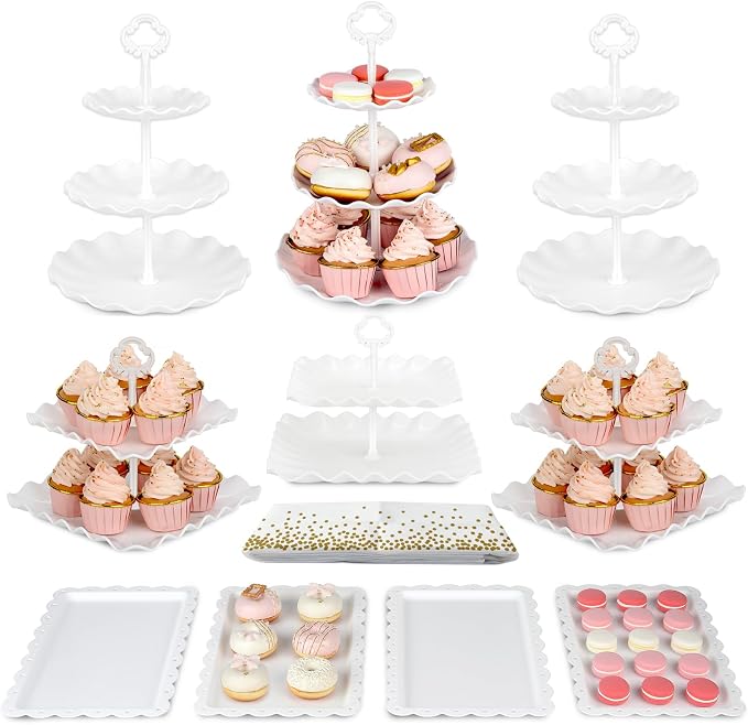 Pack of 11 NWK Cake Stand Set, by NWK