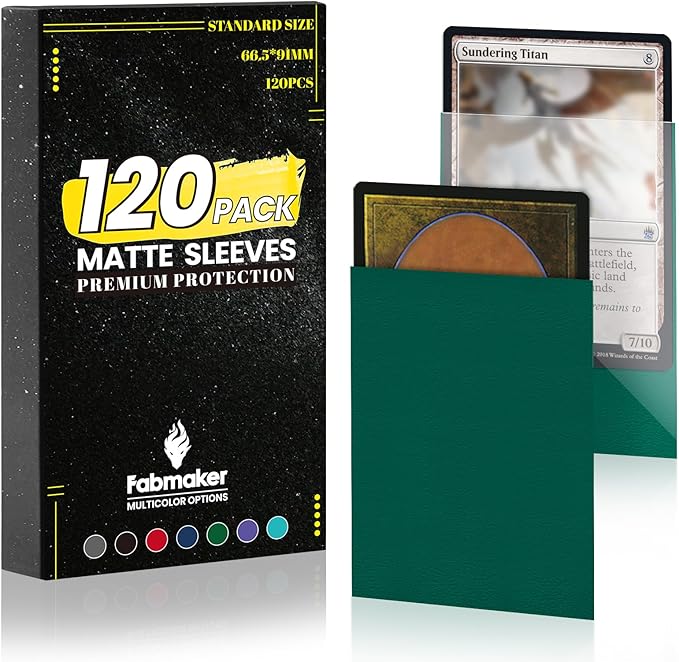 120Pack Card Sleeves Compatible by Fabmaker