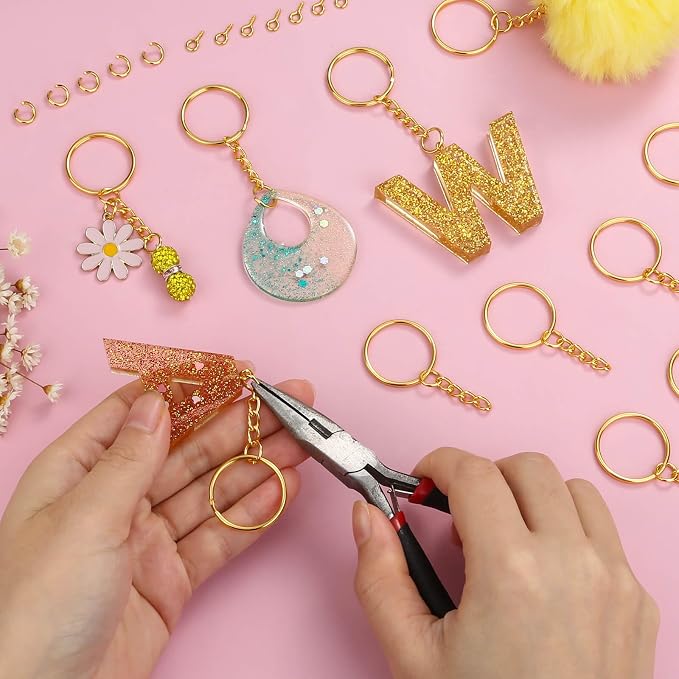 Audab 360Pcs Gold Keychain Bulk - Image 7