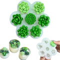 7 Cavity Succulent Candle Molds by JDHSilicone