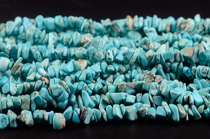 Chip Stone Beads Turquoise 5-8mm About 400 Pieces Irregular Gemstones Healing - Image 4