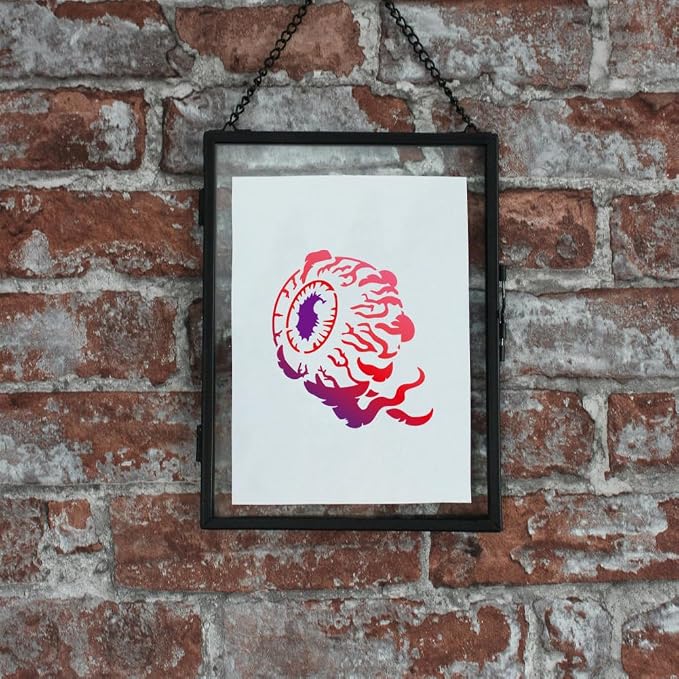 1pc Horrible Eye Balls Journal Stencil - Image 5
