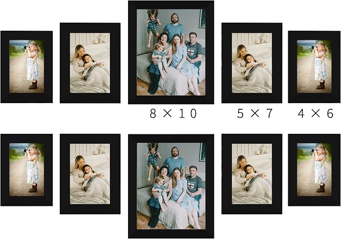LUCKYLIFE Picture Frame Set 10-Pack, Gallery Wall Frame Collage - Image 7