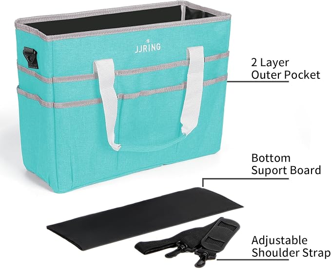 JJRING Craft Organizer Tote Bag, Large Art Storage Caddy - Image 5