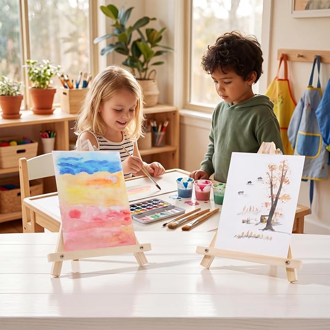 36 Pack 9 Inch Easel for Painting, Wooden Easel Stand Canvas Stand for Sign - Image 6
