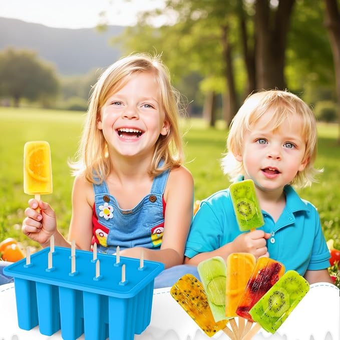 Miaowoof Homemade Popsicle Molds, 10-Cav Non-BPA Silicone Ice Pop Maker - Image 6