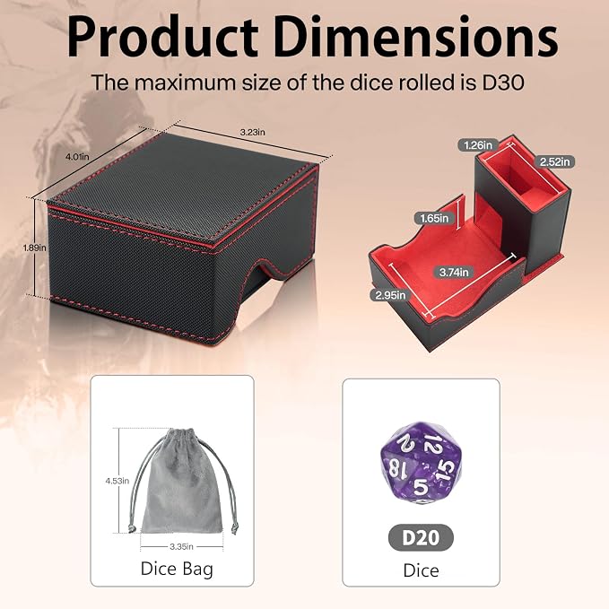 Dice Tower and Tray, Foldable Portable Dice Rolling Tower, Dice Roller Accessory - Image 6